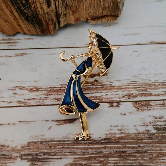 Jewelry - Rainy Day Girl Pin
